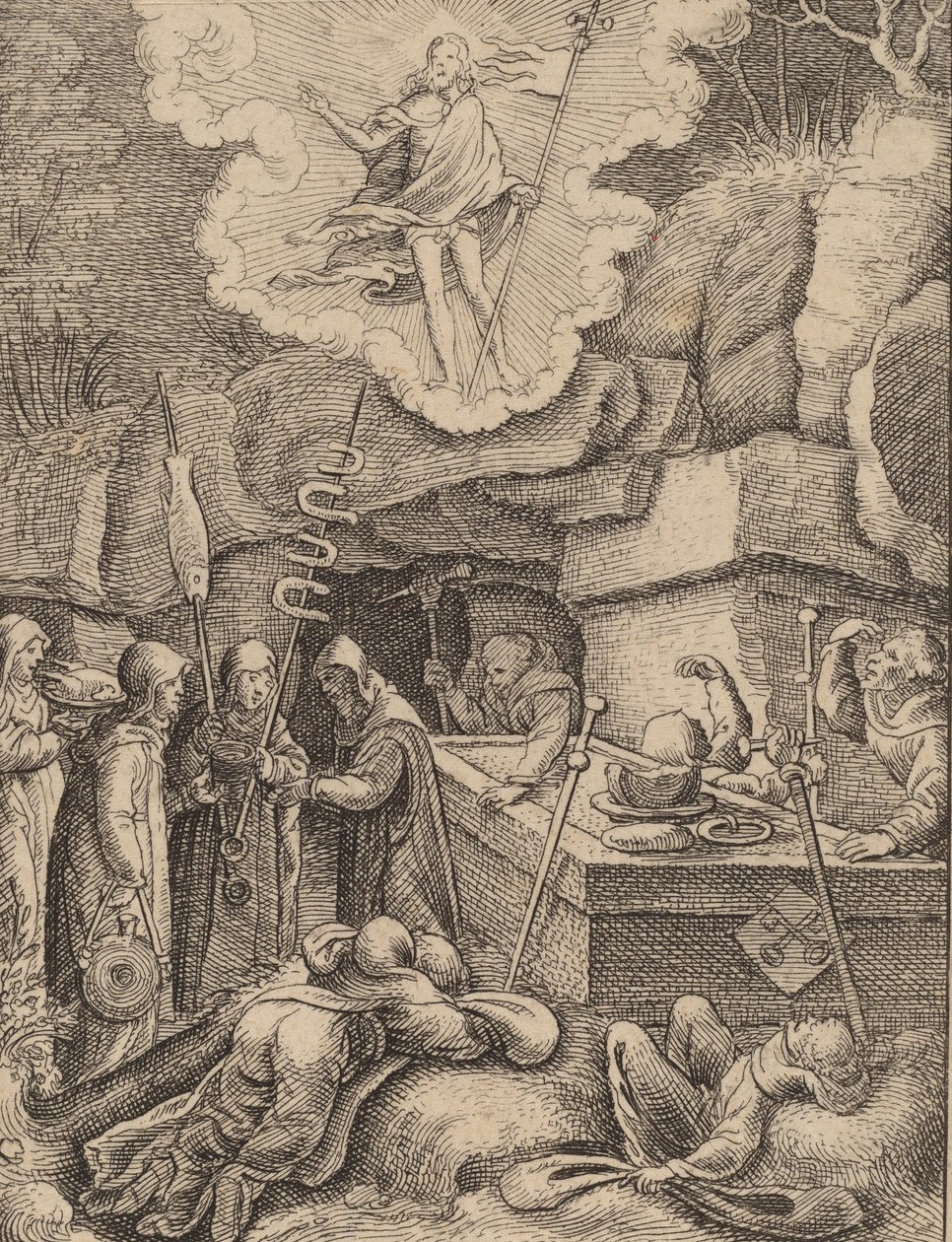 La Résurrection - Wenceslaus Hollar