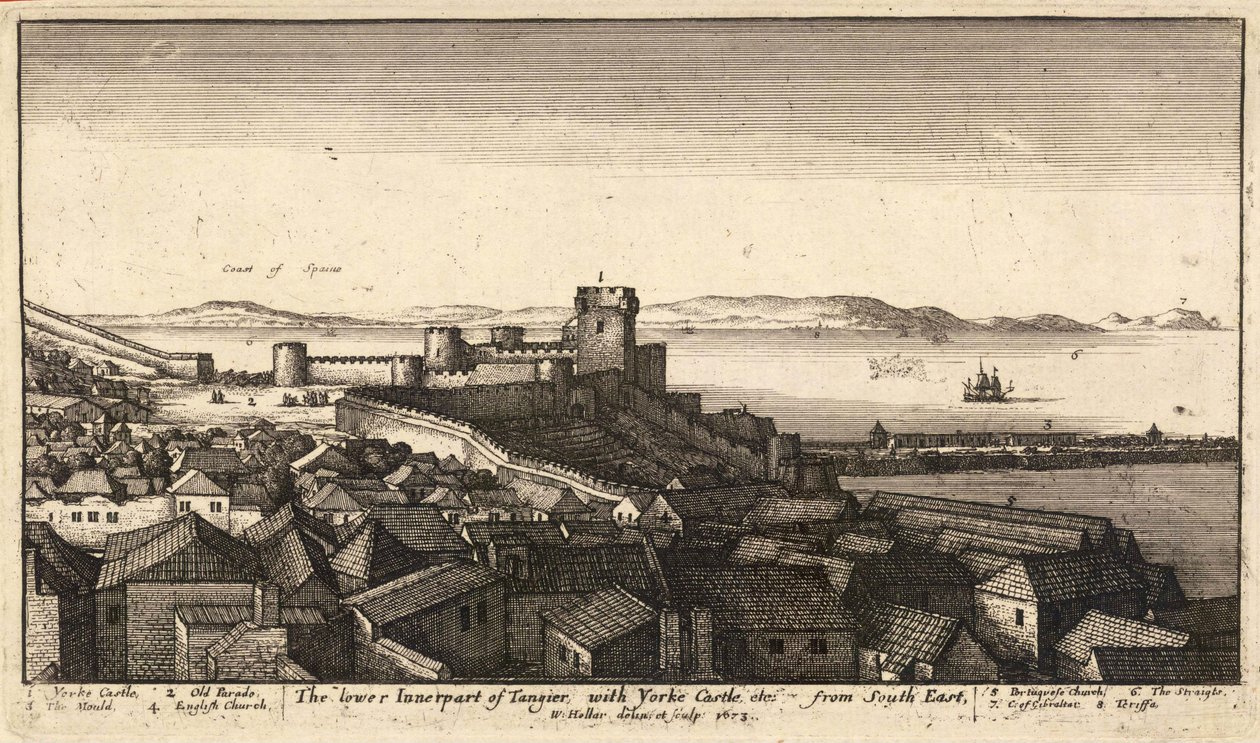 La partie intérieure inférieure de Tanger - Wenceslaus Hollar