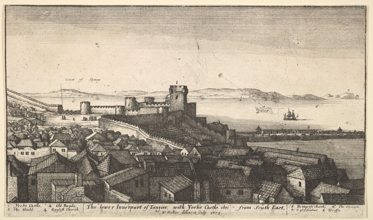 La partie intérieure inférieure de Tanger, 1673 - Wenceslaus Hollar