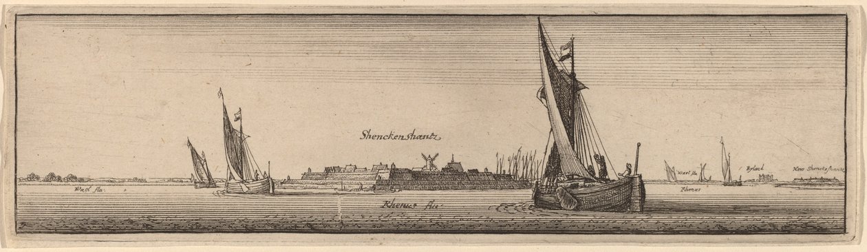 Vue de Shenckenschantz - Wenceslaus Hollar