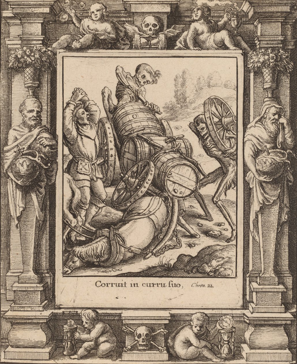Charretier, 1651 - Wenceslaus Hollar