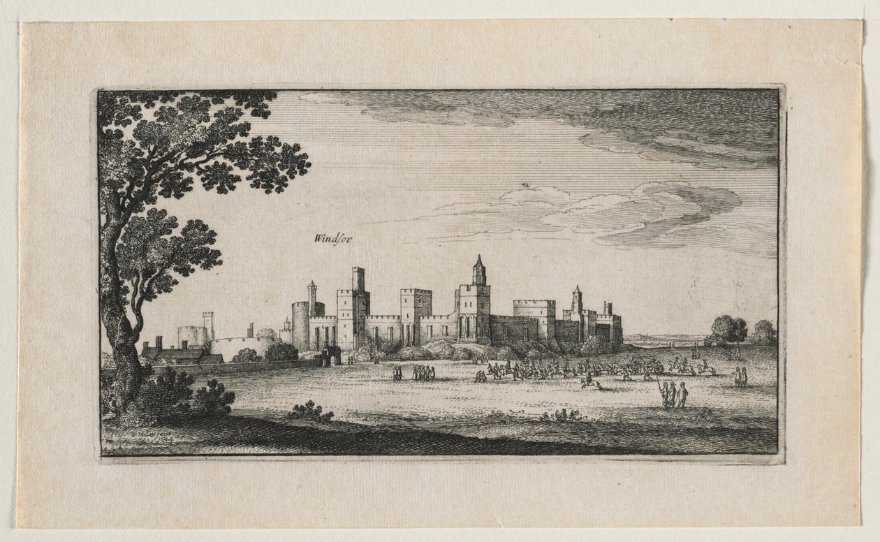 Château de Windsor depuis le sud-est, 1644 - Wenceslaus Hollar