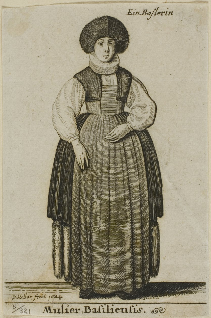 Femme de Bâle - Wenceslaus Hollar