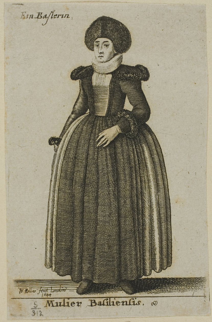 Femme de Bâle - Wenceslaus Hollar