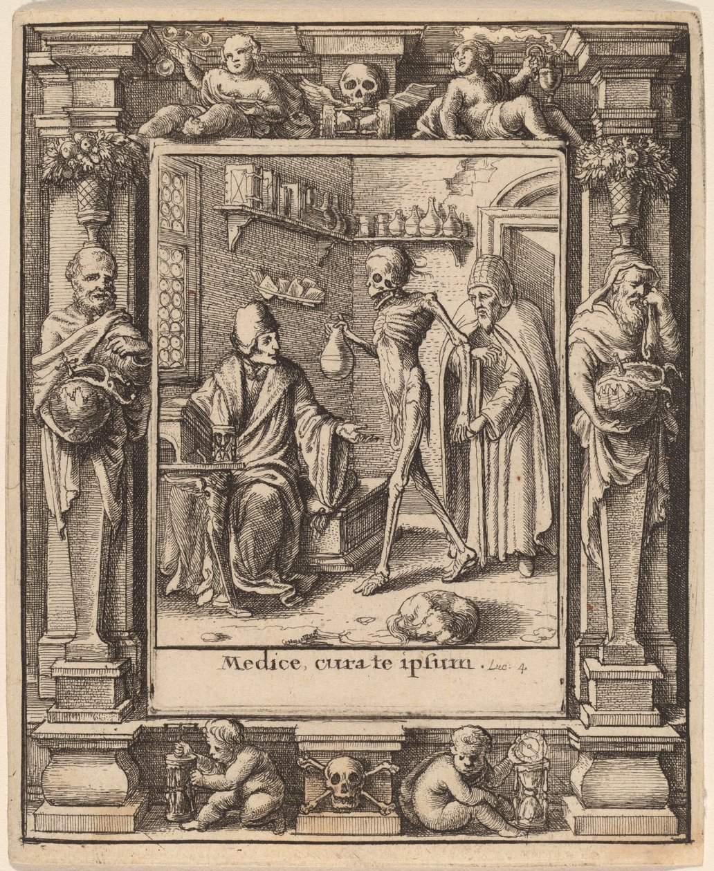 Docteur - Wenceslaus Hollar after Hans Holbein the Younger after Abraham van Diepenbeeck