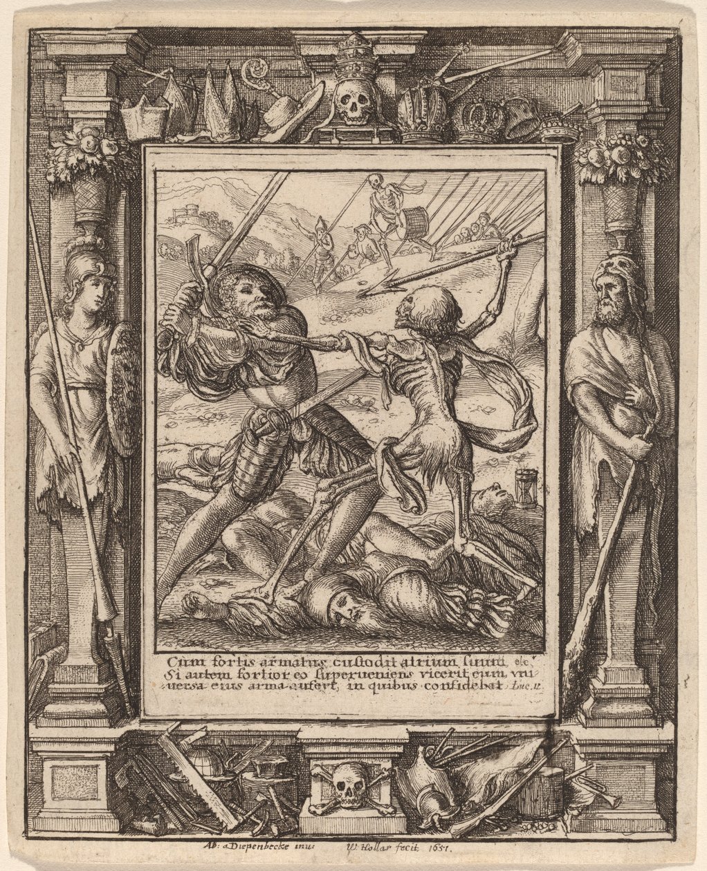 Chevalier - Wenceslaus Hollar after Hans Holbein the Younger after Abraham van Diepenbeeck