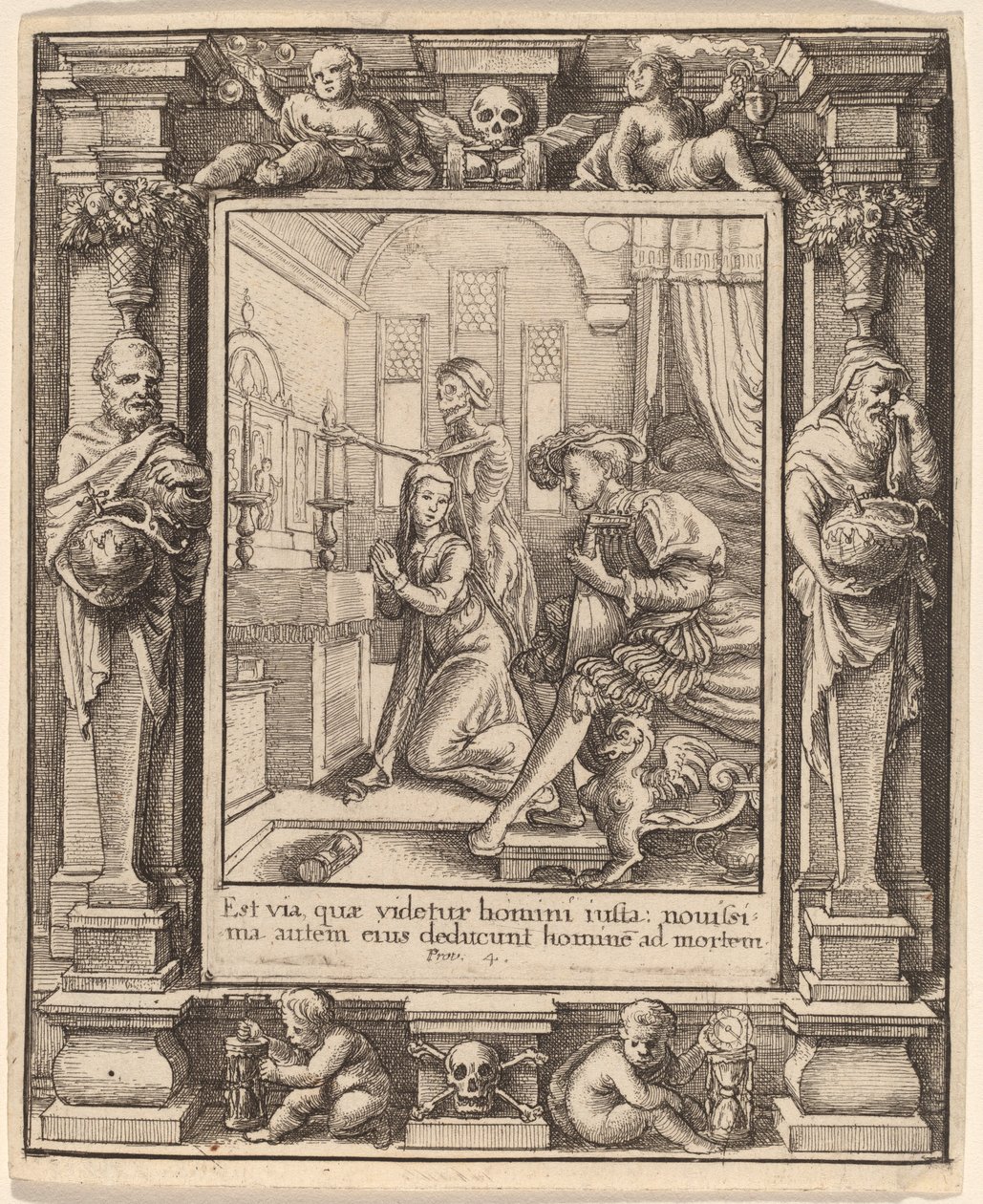 Nonne - Wenceslaus Hollar after Hans Holbein the Younger after Abraham van Diepenbeeck