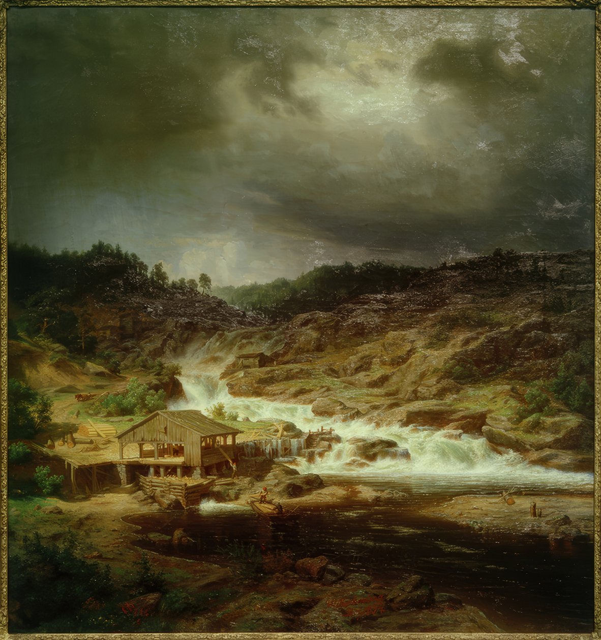 W.Holmberg, La cascade de Kyrö - Werner Holmberg