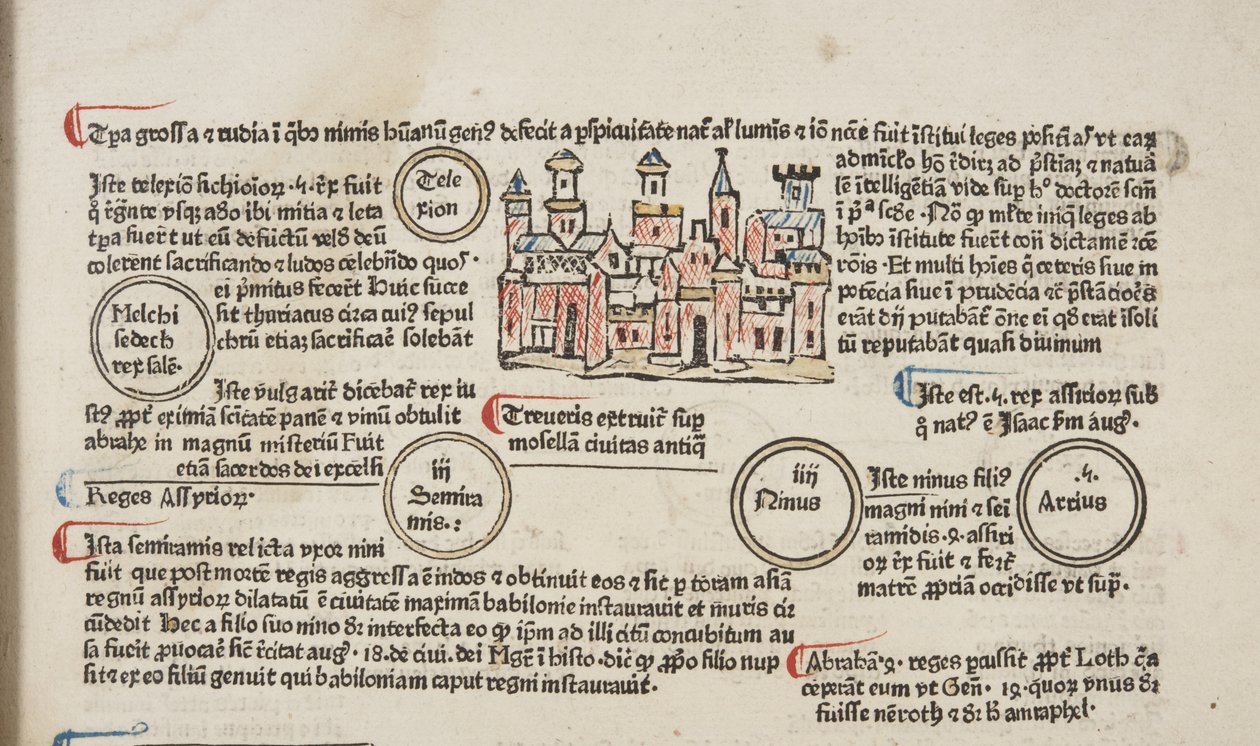 Fol 6 recto, détail, Fasciculus Temporum - Werner Rolevinck