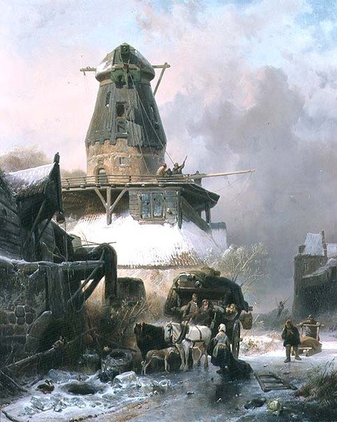 Le vieux moulin - Wijnand Joseph Nuyen