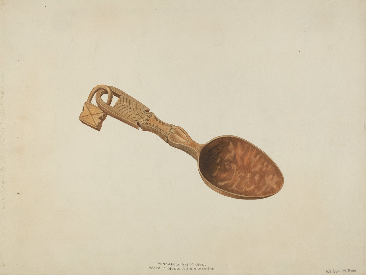 Cuillère en bois - Wilbur M Rice