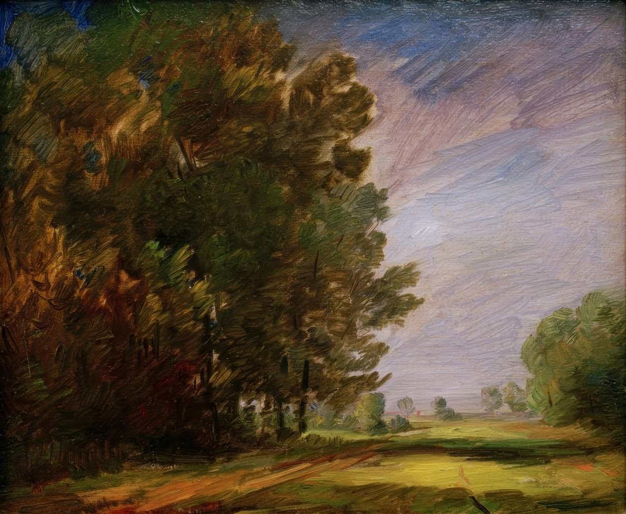 Lisière de forêt avec chemin lumineux - Wilhelm Busch