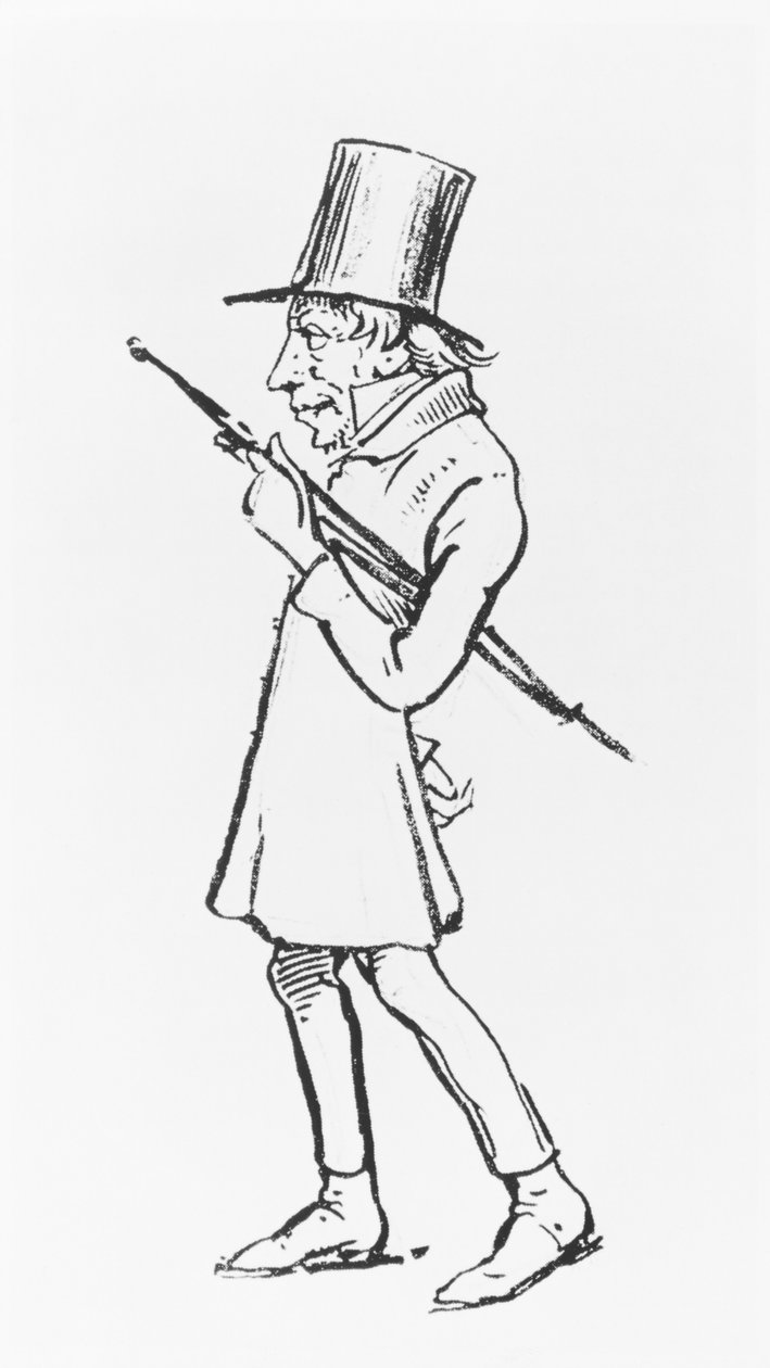 Caricature de Søren Aabye Kierkegaard - Wilhelm Marstrand