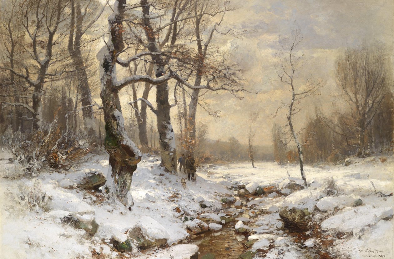 Chasseur dans une forêt d