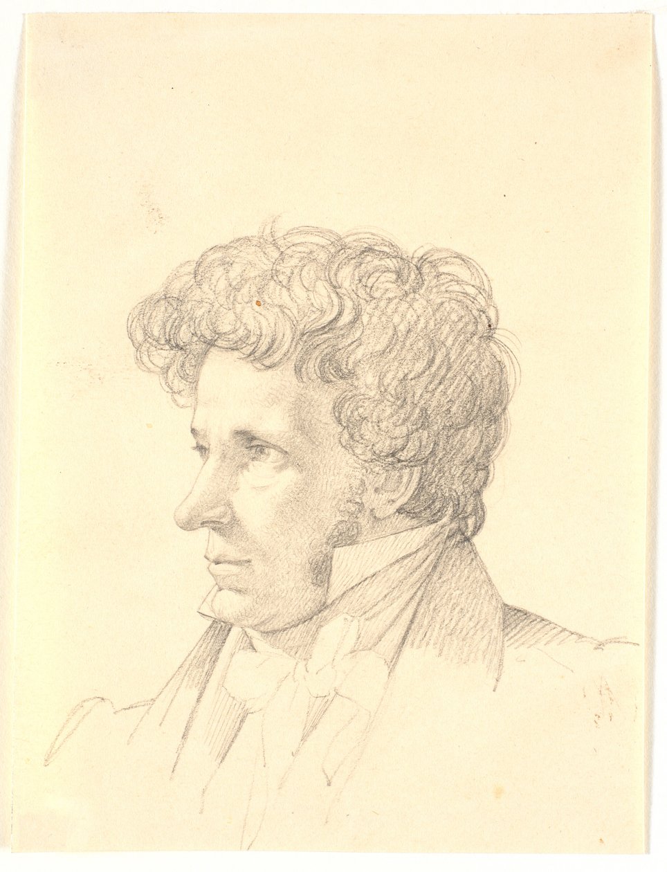 Mandsportræt. Profil à gauche - Wilhelm Bendz