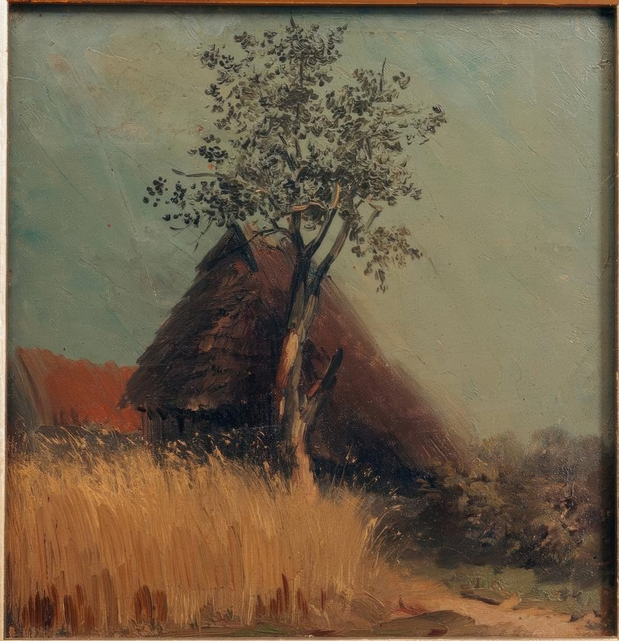 Chaumière dans le champ de blé - Wilhelm Busch