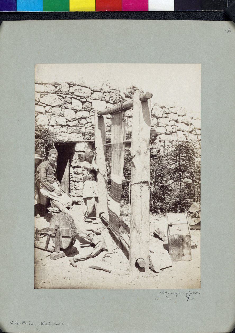 Métier à tisser à Cnide au cap Krio - Wilhelm J. Burger