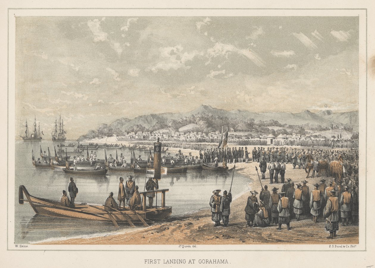 Premier débarquement à Gorahama, 1855 - Wilhelm Joseph Heine