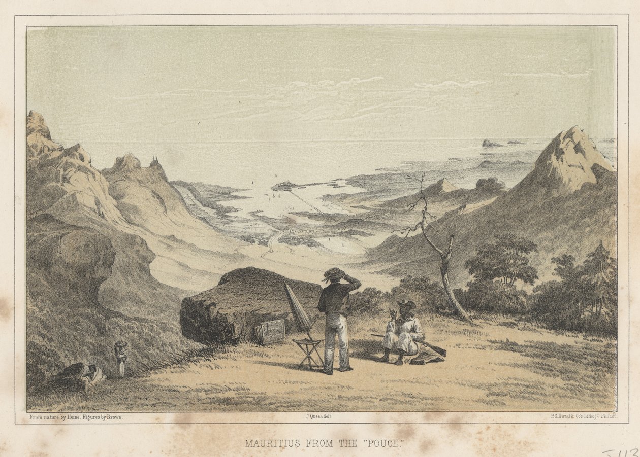 Maurice depuis le Pouce, 1855 - Wilhelm Joseph Heine