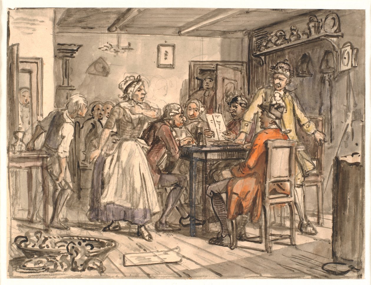 "Collegium politicum". (Le fondeur politique) - Wilhelm Marstrand