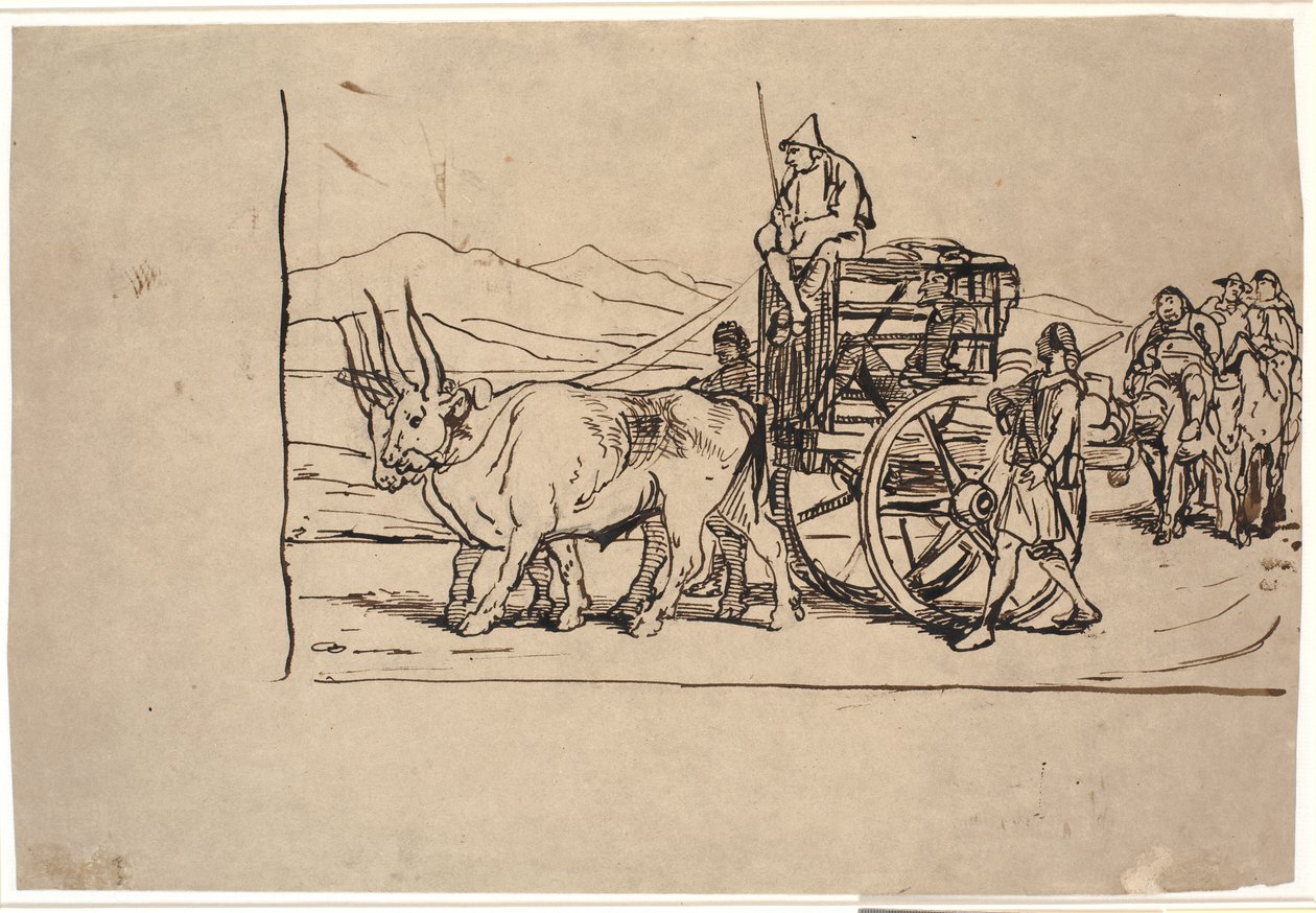 Le retour de Don Quichotte en charrette à bœufs - Wilhelm Marstrand