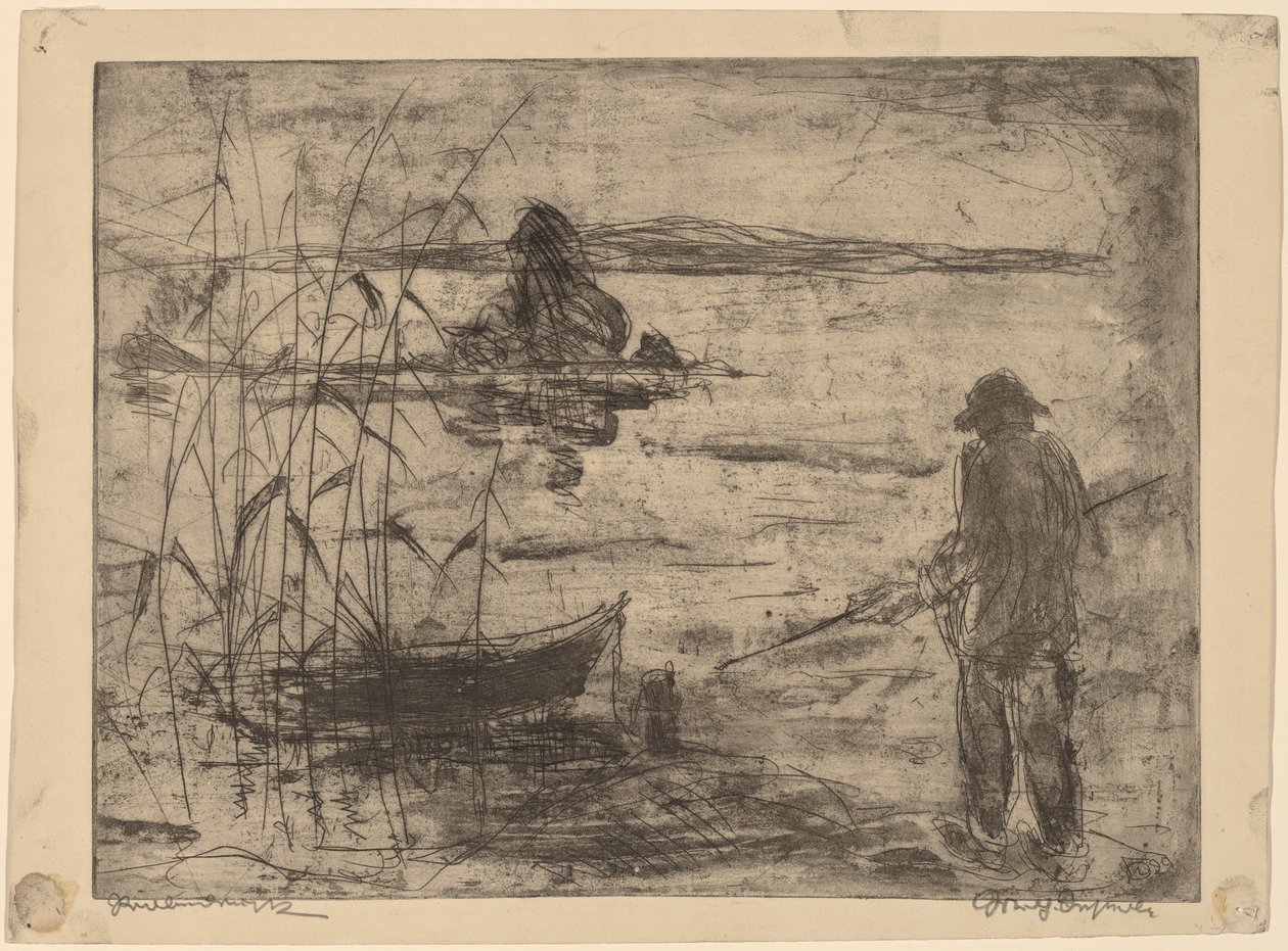 Pêche sur la rivière Havel - Wilhelm Oesterle