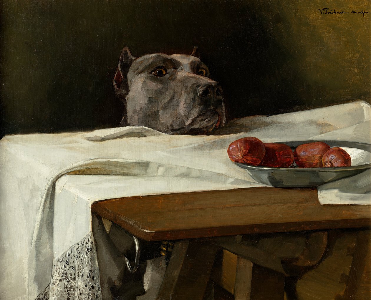César au Rubicon - Wilhelm Trübner