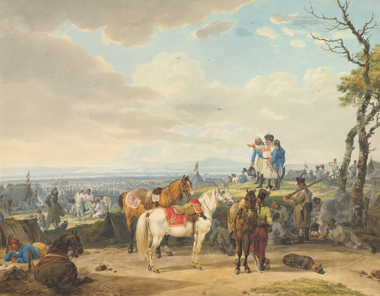 Soldats autrichiens, fin 18ème-19ème siècle - Wilhelm von Kobell