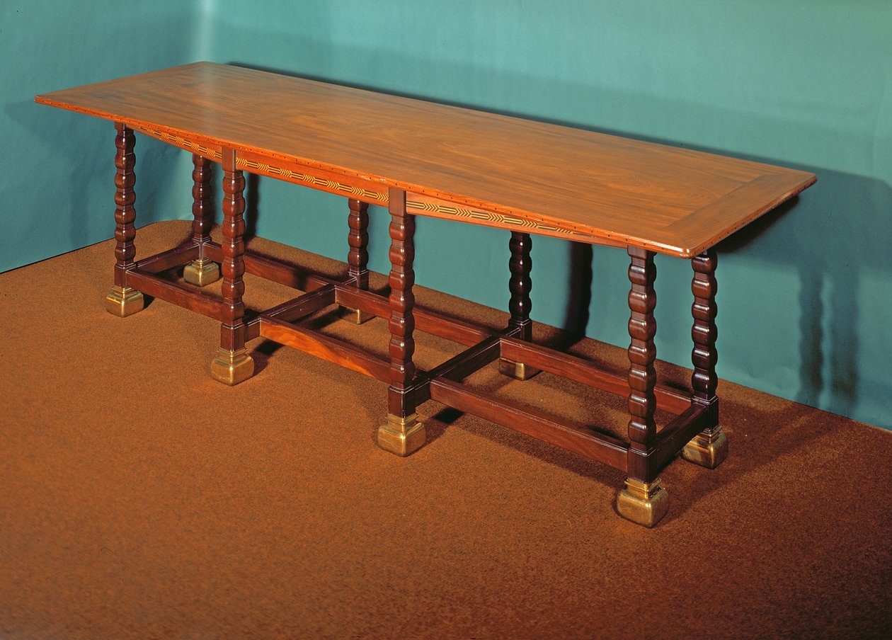 Table de hall, conçue 1892-96 - Willam Richard Lethaby