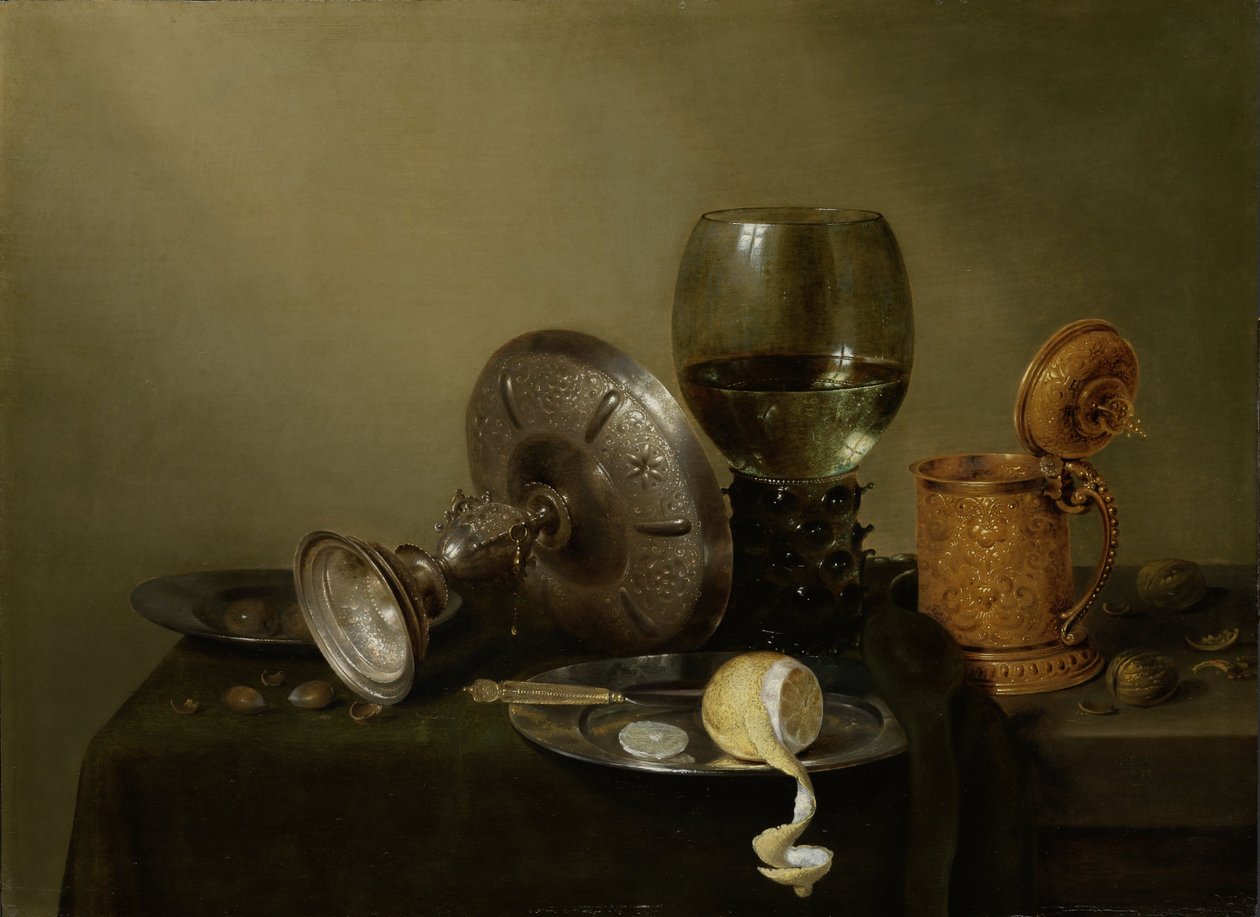 Nature morte avec chope de bière dorée - Willem Claesz. Heda