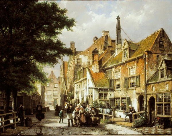 Scène de rue - Willem Koekkoek