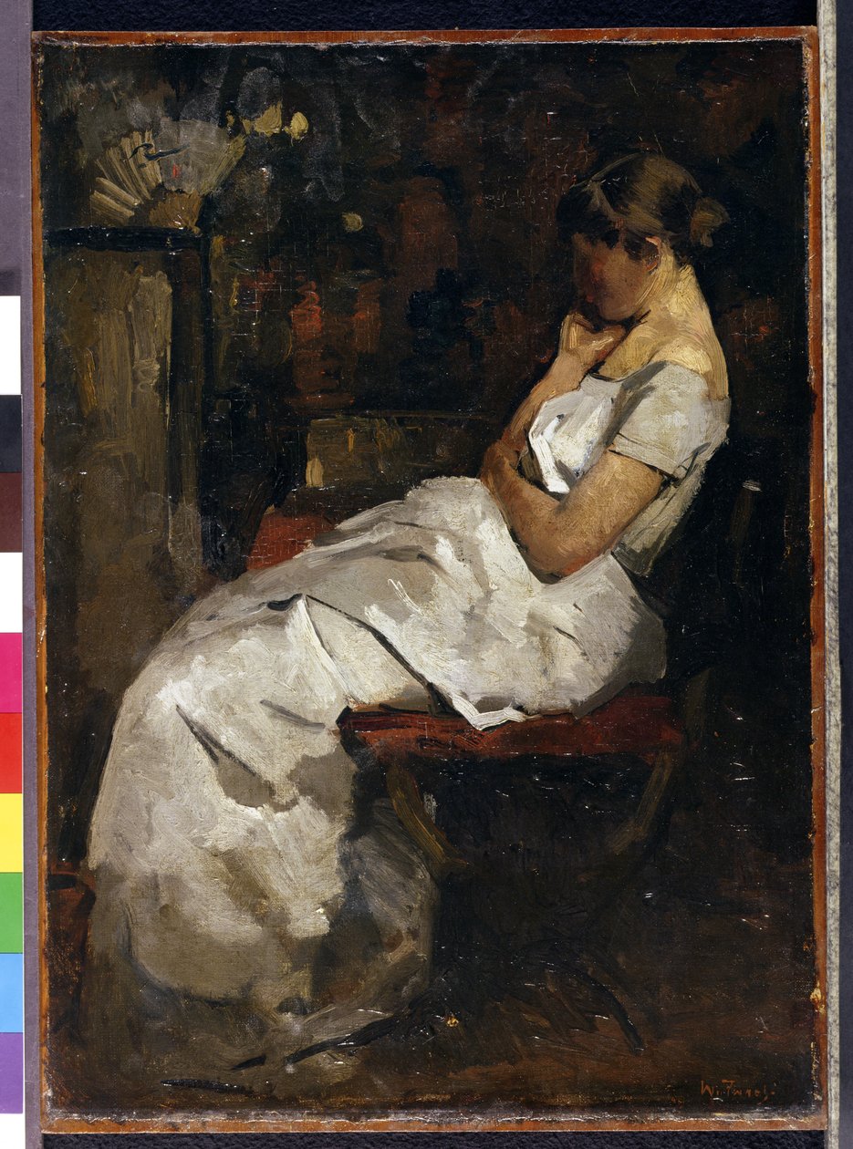 Fille en blanc, vers 1889 - Willem de Zwart