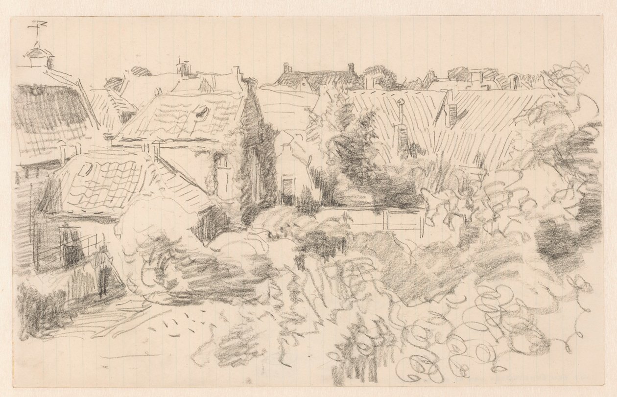 Toits et jardins à Enkhuizen - Willem Bastiaan Tholen