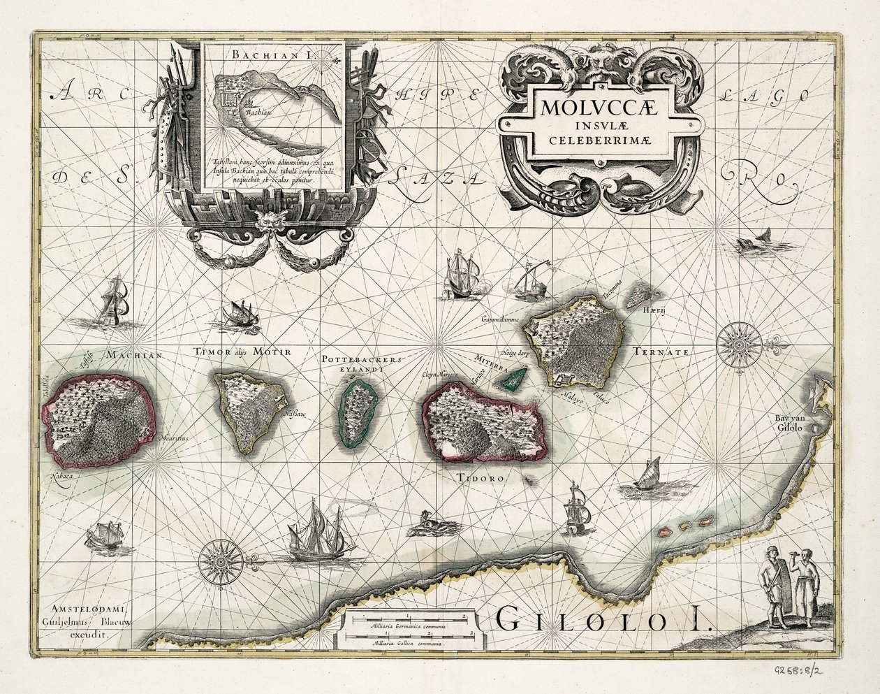 Carte des Moluques, Indonésie - Willem Blaeu
