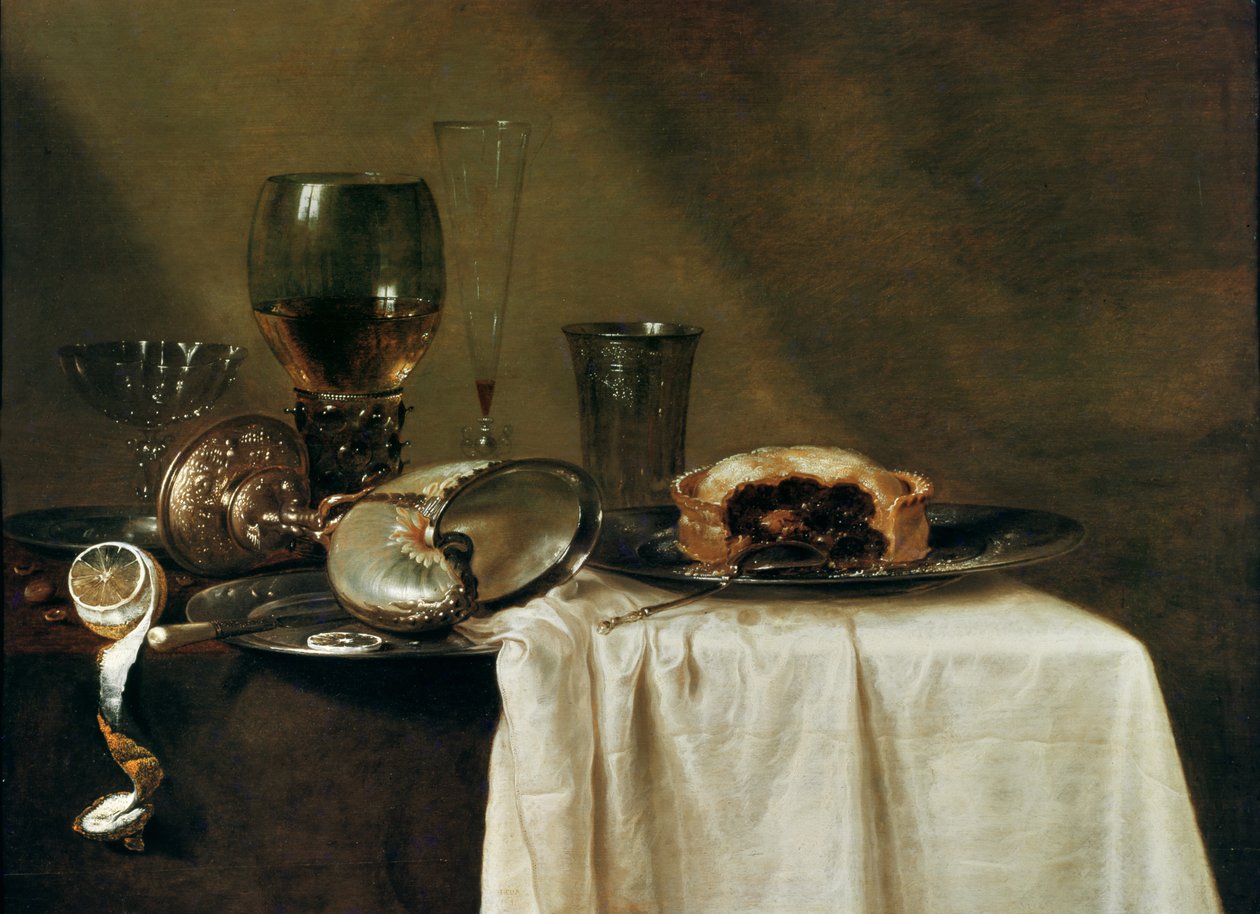 La tarte aux cassis, 1635 - Willem Claesz. Heda