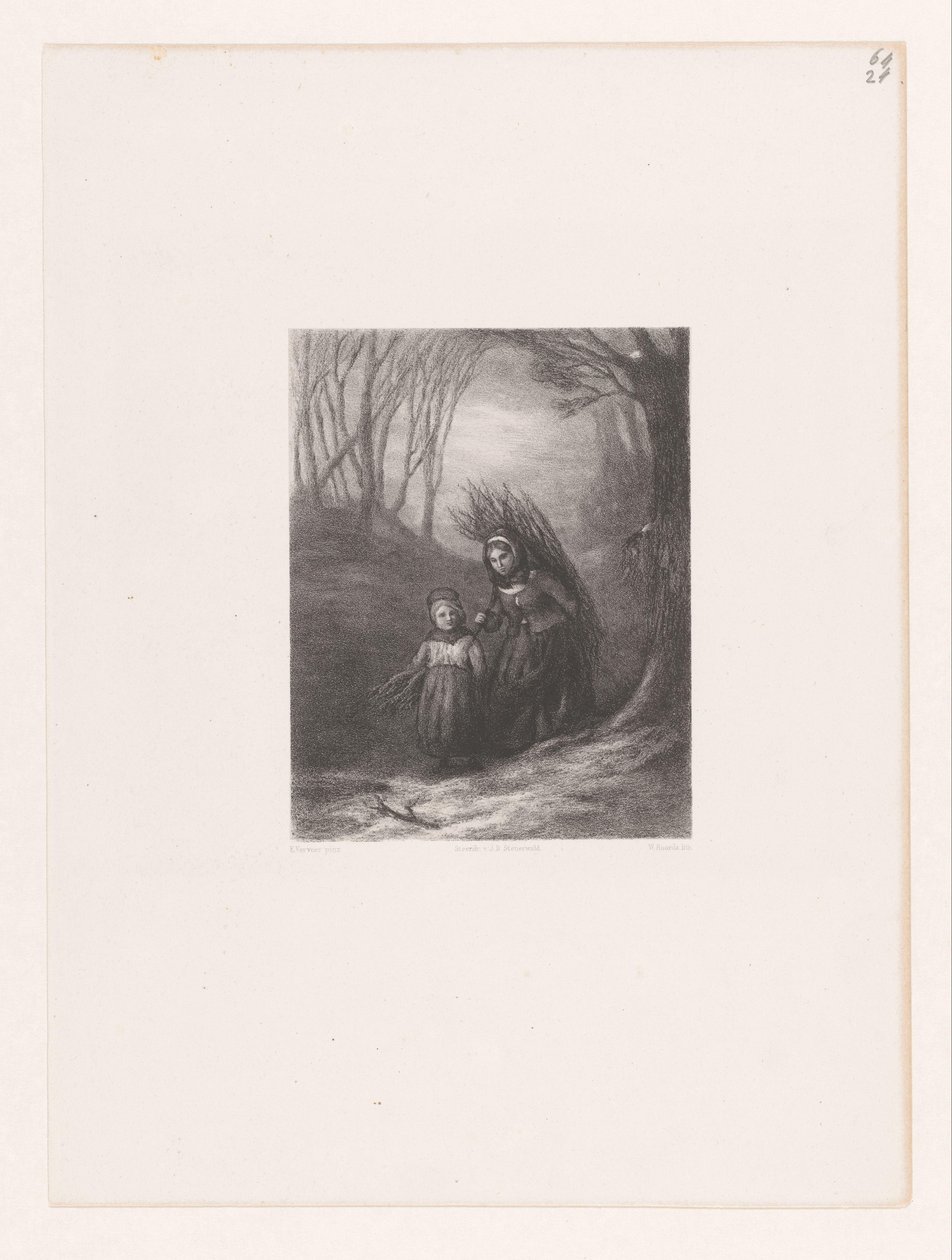 Deux ramasseuses de bois - Willem Frederik Roorda