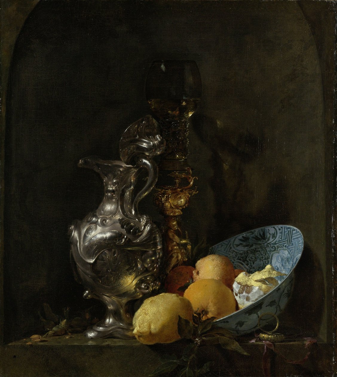 Nature morte avec aiguière en argent - Willem Kalf