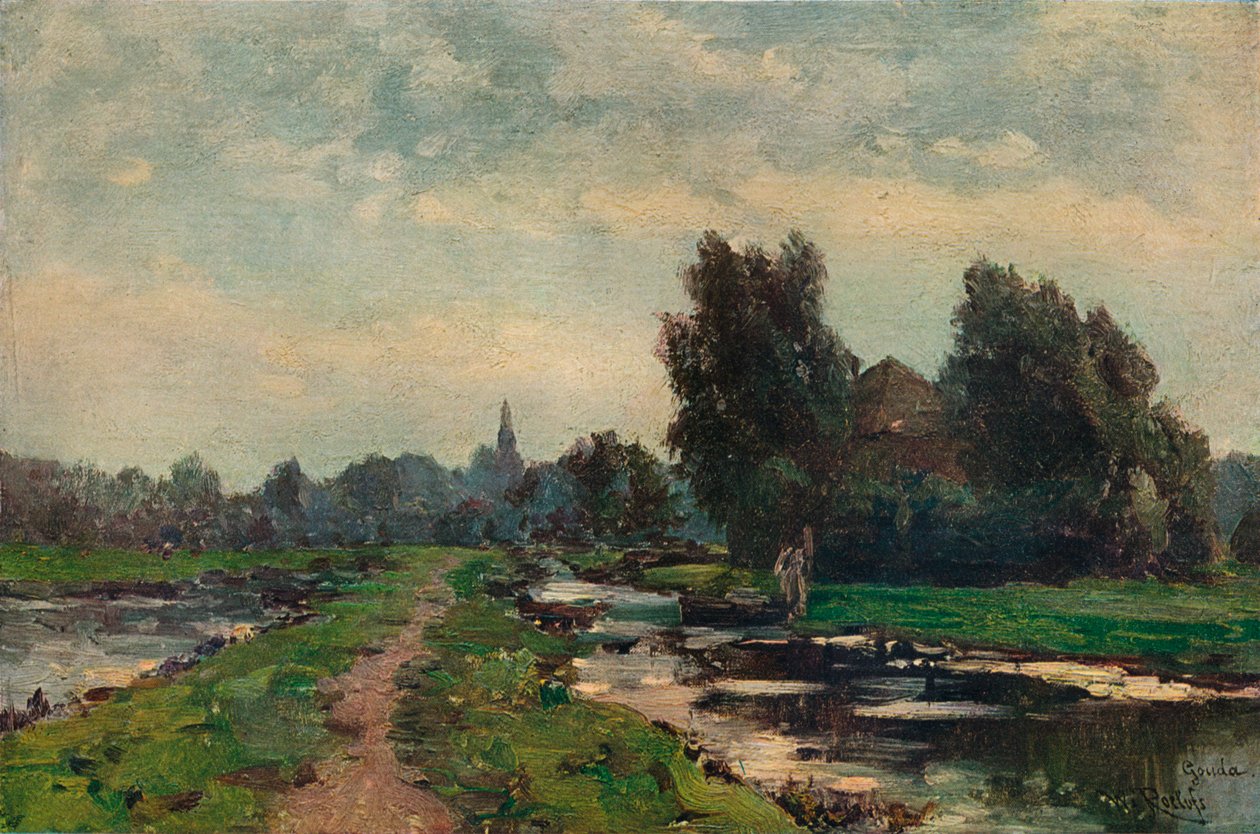 Près de Gouda, 19e siècle - Willem Roelofs
