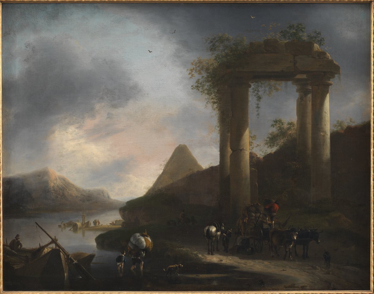 Paysage italien avec ruines classiques - Willem Schellinks