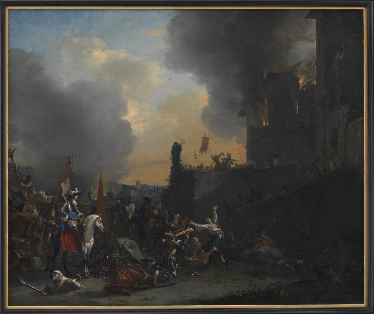 Soldats pillant et brûlant un couvent - Willem Schellinks