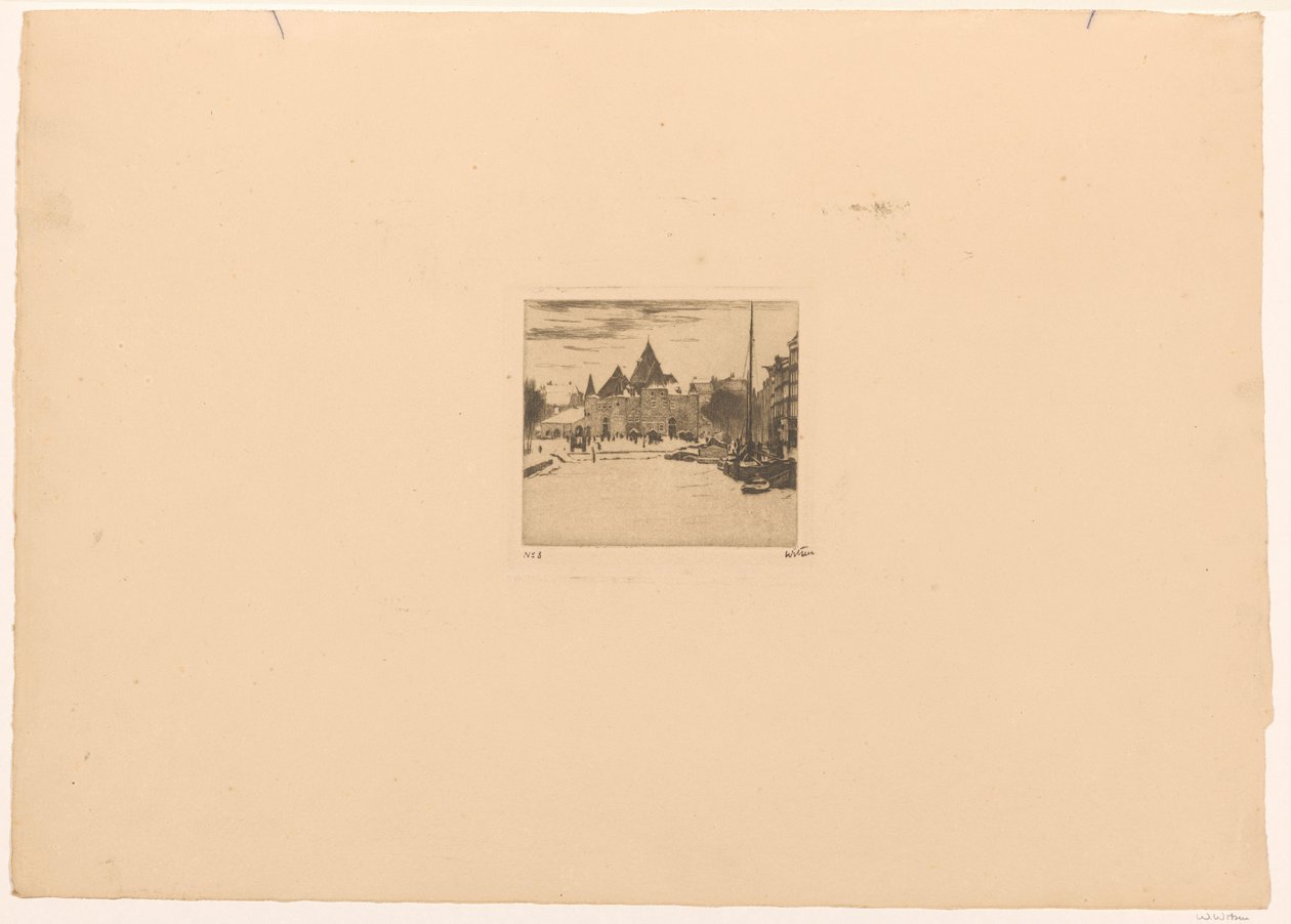Nieuwmarkt à Amsterdam - Willem Witsen (signed by artist)
