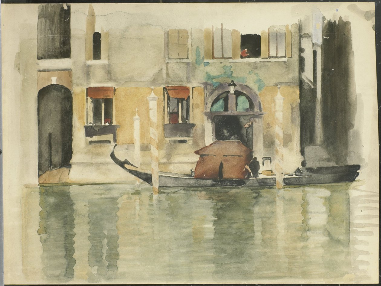 Gondole devant une maison vénitienne - Willem Arnoldus Witsen
