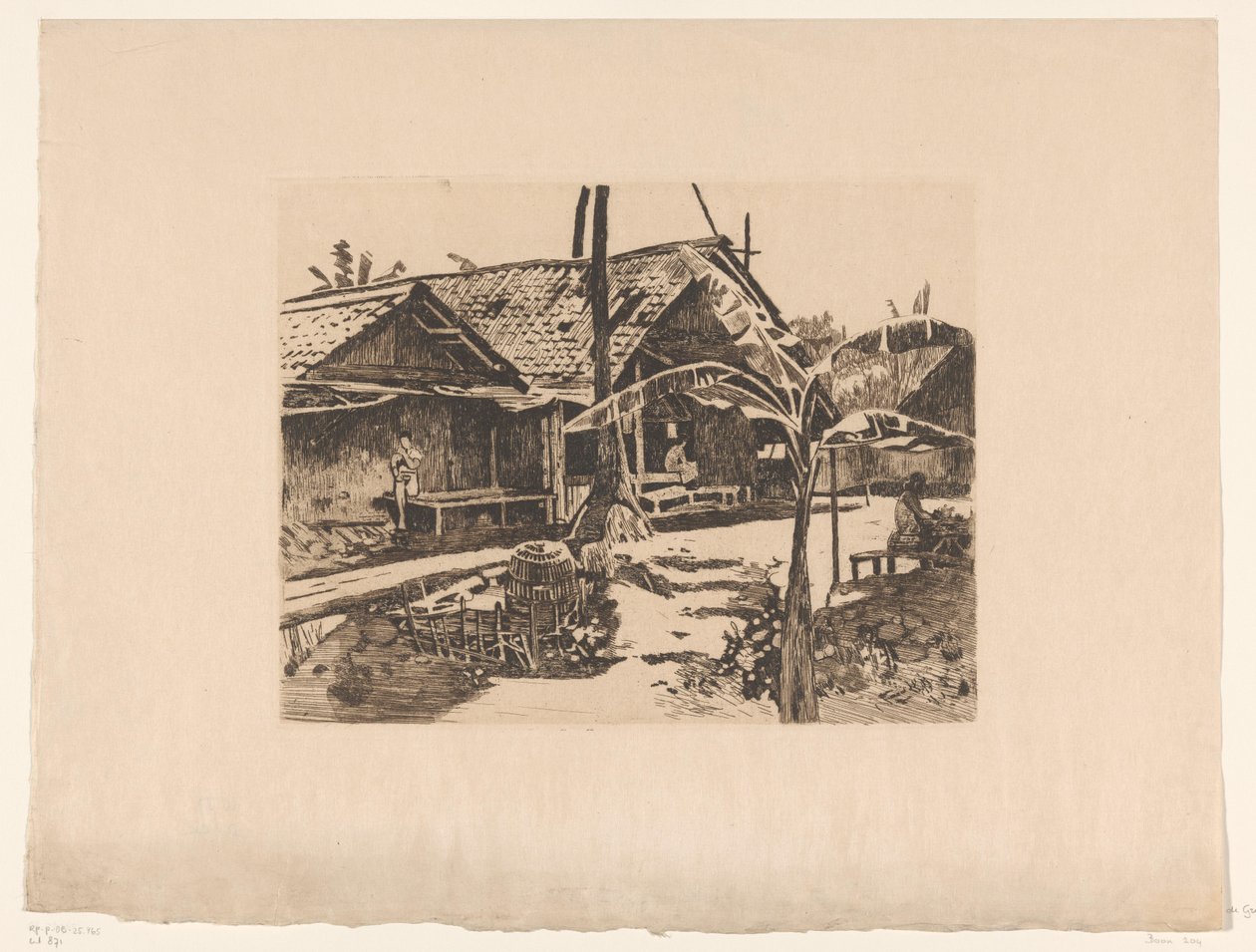 Bananier dans un kampong à Buitenzorg - Willem Arnoldus Witsen