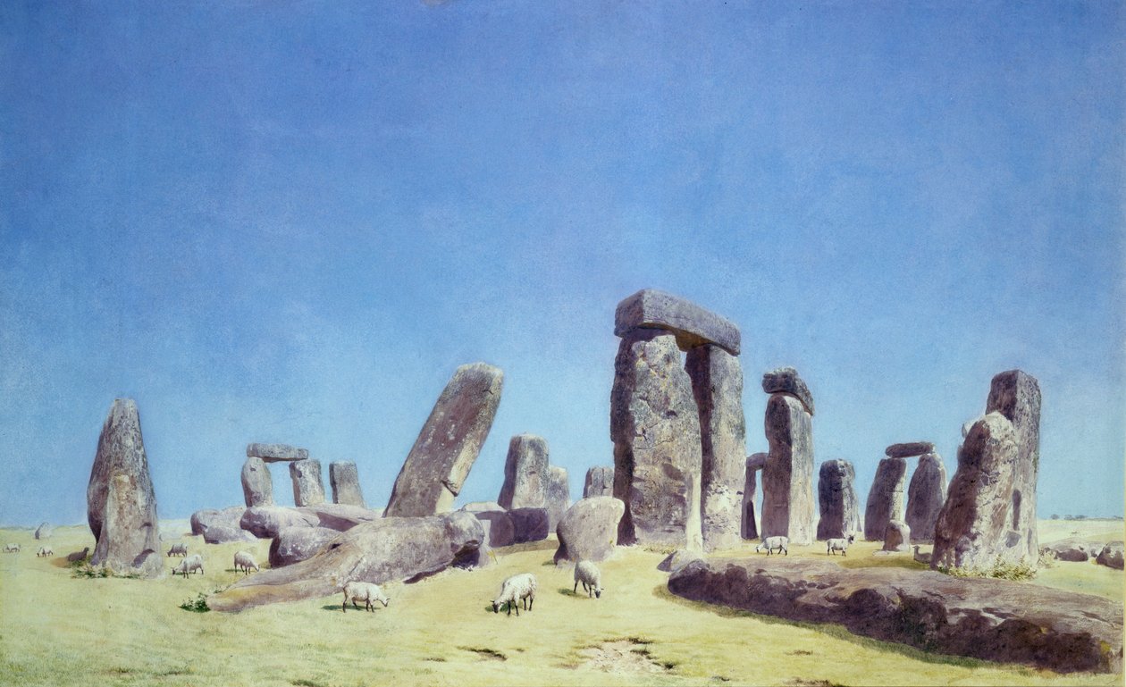 Moutons à Stonehenge - Joseph Mallord William Turner