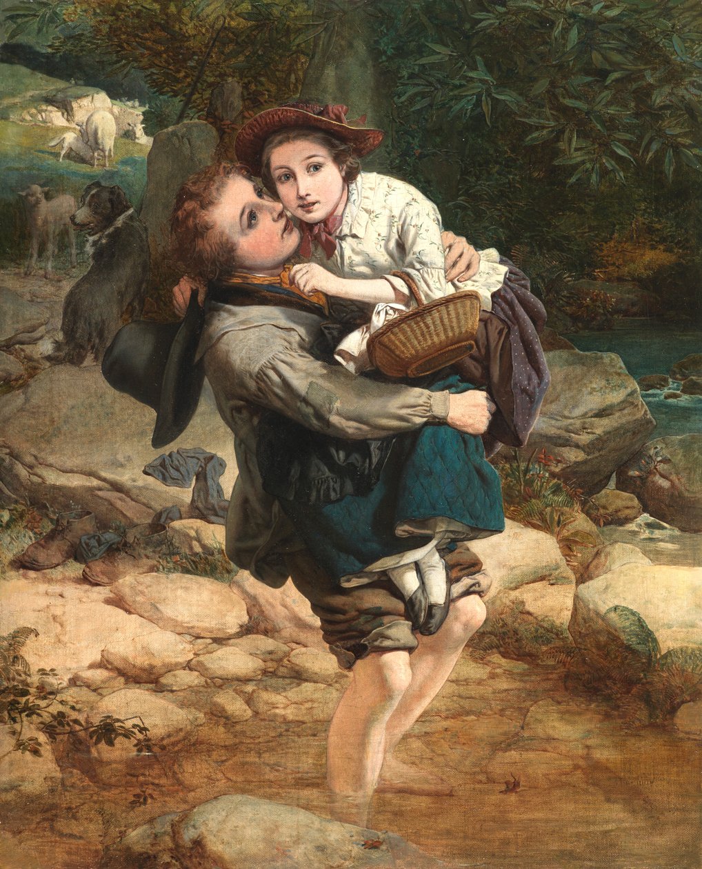 Traversée du ruisseau - William A. Atkinson