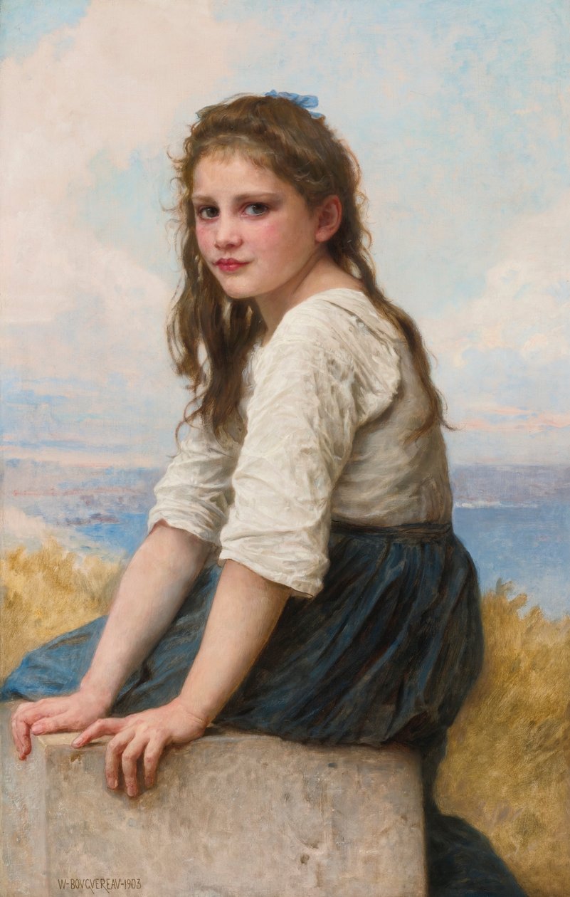 Au bord de la mer - William Adolphe Bouguereau