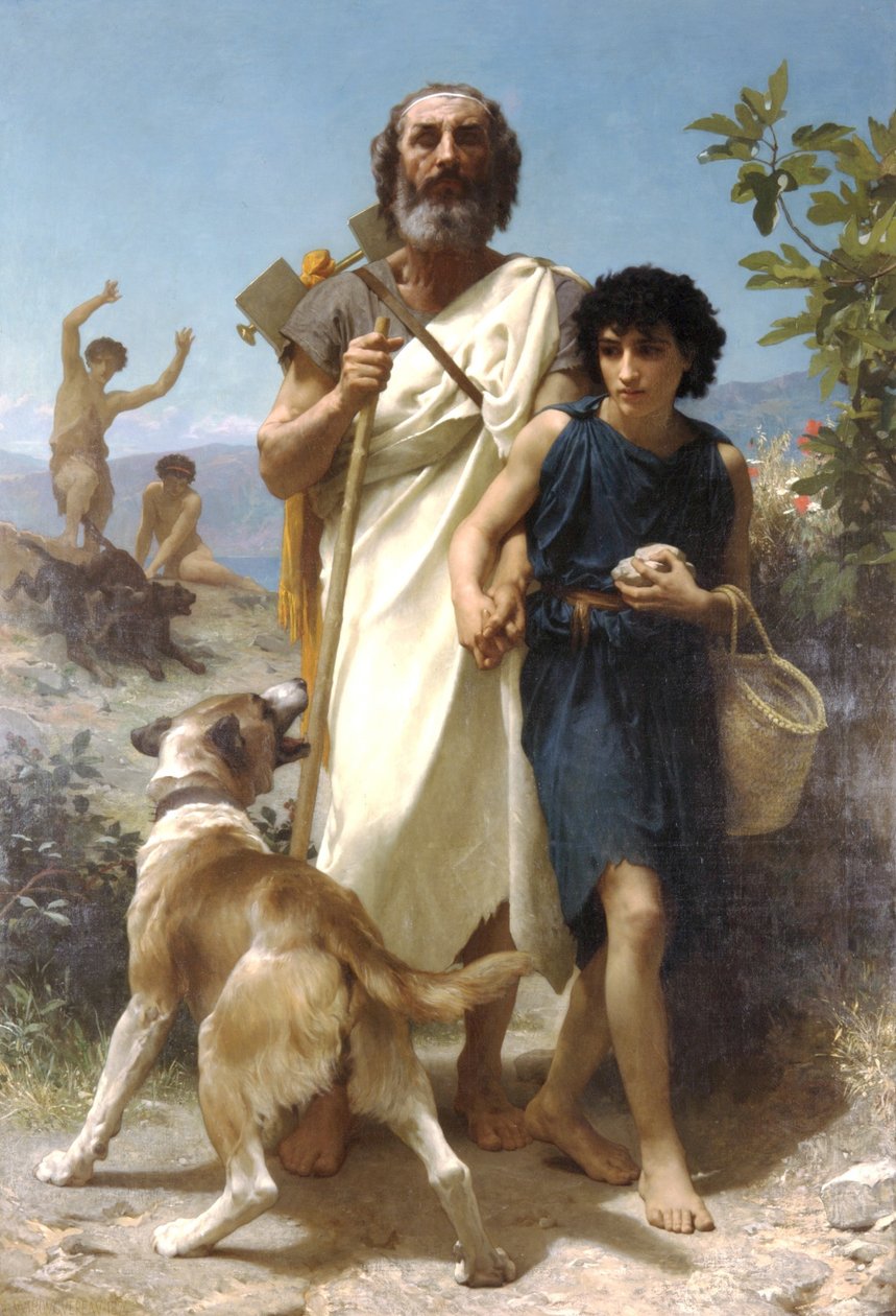 Homère et son guide - William Adolphe Bouguereau