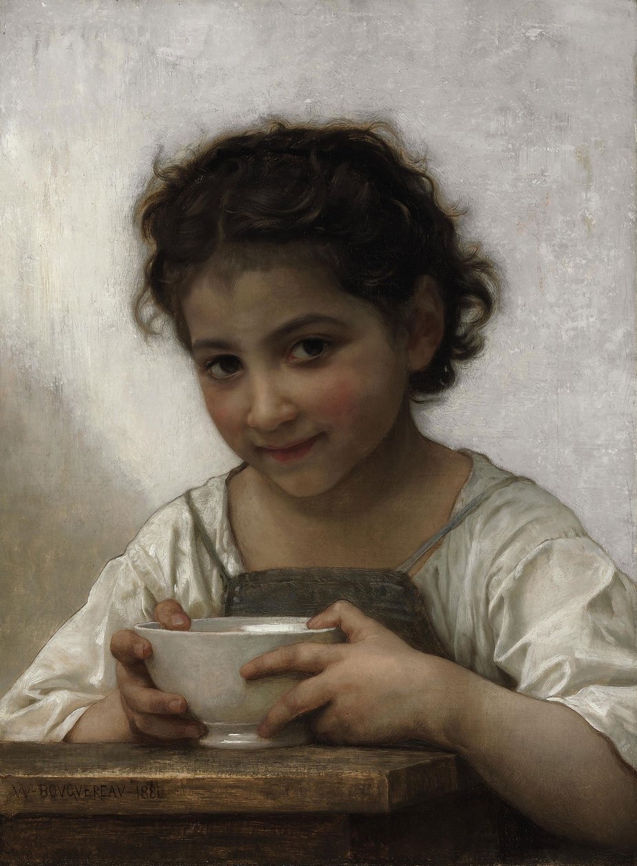 La Soupe au Lait - William Adolphe Bouguereau