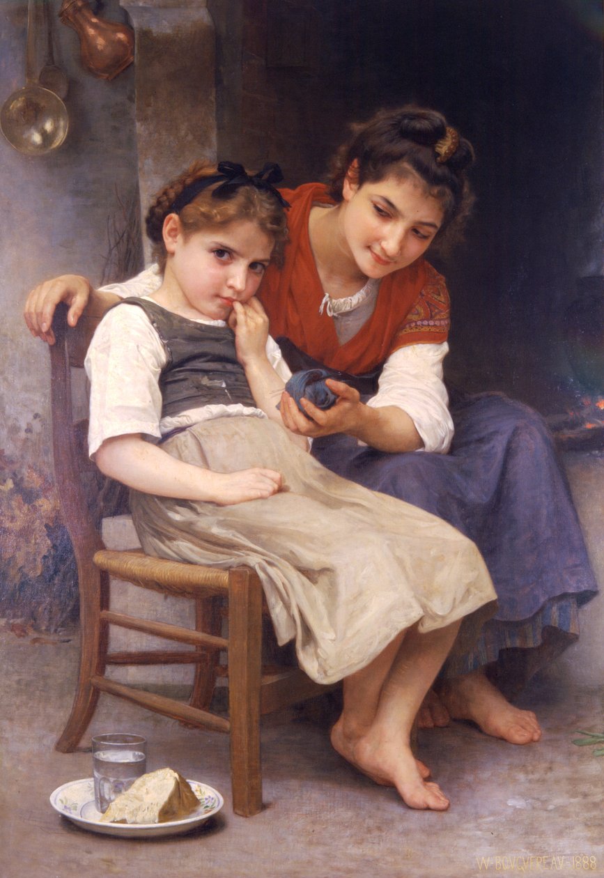 Petite boudeuse - William Adolphe Bouguereau