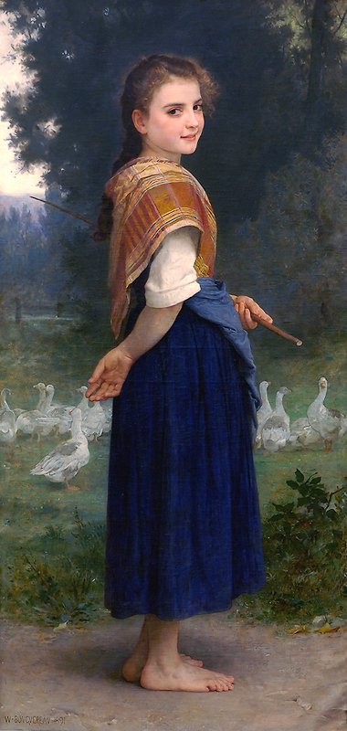 La fille aux oies - William Adolphe Bouguereau